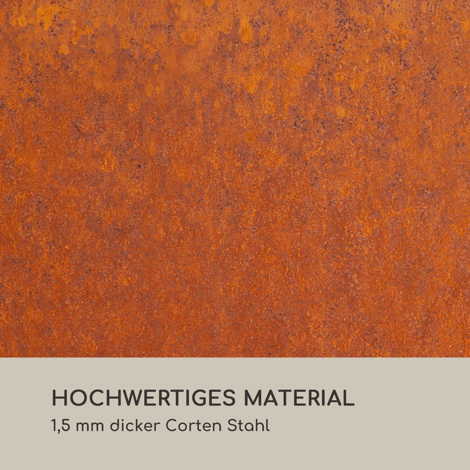 Desert Rust Square Feuerschale Pflanzschale Stahl 52x46 Cm Rost-Optik 4 Desert Rust Square Feuerschale Pflanzschale Stahl 52x46 Cm Rost-Optik – Bild 4
