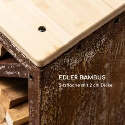 Kindlewood L Rust Holzspeicher Sitzbank 104x40x35cm Bambus Zink 9 Kindlewood L Rust Holzspeicher Sitzbank 104x40x35cm Bambus Zink -Einrichtungsgeschäft 10035763 de 0004 logo