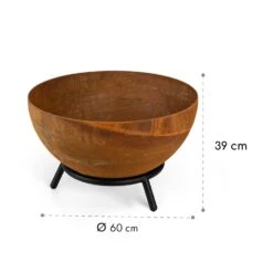 Fireball Rust Feuerschale 60 Cm Ø Kippbare Rost-Finish Rost -Einrichtungsgeschäft 10035770 yy 0009 logo