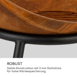 Fireball Rust Feuerschale 60 Cm Ø Kippbare Rost-Finish Rost / Holz -Einrichtungsgeschäft 10035771 de 0004 logo