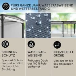 Pantheon Solid Sky Expand Pavillon Seitenwände 3x3-5,6 M Aluminium -Einrichtungsgeschäft 10035870 de 0002 usp