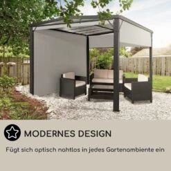 Pantheon Cortina Solid Sky Pergola Vordach 3x3m Polycarbonat -Einrichtungsgeschäft 10035872 de 0006 usp