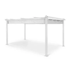 Pantheon Pergola Aluminiumkantrohr 3x4m 4 Eckpfosten Wasserabweisend