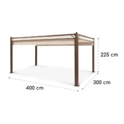 Pantheon Cortina Rust Pavillon Mit Dach 3x4 M 4 Seitenteile -Einrichtungsgeschäft 10035895 yy 0009 logo