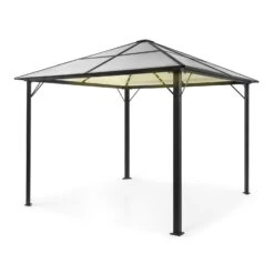 Pantheon Solid Sky Ambient Solar Pavillon 3x3m Polycarbonat Aluminium