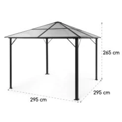 Pantheon Solid Sky Ambient Solar Pavillon 3x3m Polycarbonat Aluminium -Einrichtungsgeschäft 10035900 yy 0009 logo