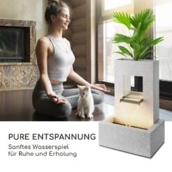 Bloomingstone Brunnen Gartenbrunnen Zierbrunnen 20W Pumpe Zink LED -Einrichtungsgeschäft 10035916 de 0002 logo