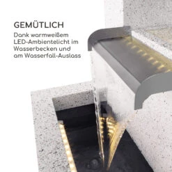 Bloomingstone Brunnen Gartenbrunnen Zierbrunnen 20W Pumpe Zink LED -Einrichtungsgeschäft 10035916 de 0004 logo