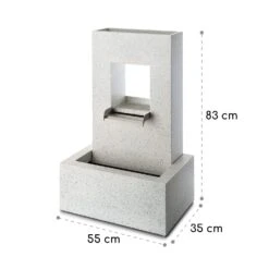 Bloomingstone Brunnen Gartenbrunnen Zierbrunnen 20W Pumpe Zink LED -Einrichtungsgeschäft 10035916 yy 0008 logo