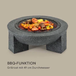 Troja Feuerschale Grill Ø 75 Cm Funkenfang Stahl Kunststein Feuerfest -Einrichtungsgeschäft 10035976 de 0003 logo