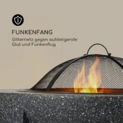 Troja Feuerschale Grill Ø 75 Cm Funkenfang Stahl Kunststein Feuerfest -Einrichtungsgeschäft 10035976 de 0005 logo