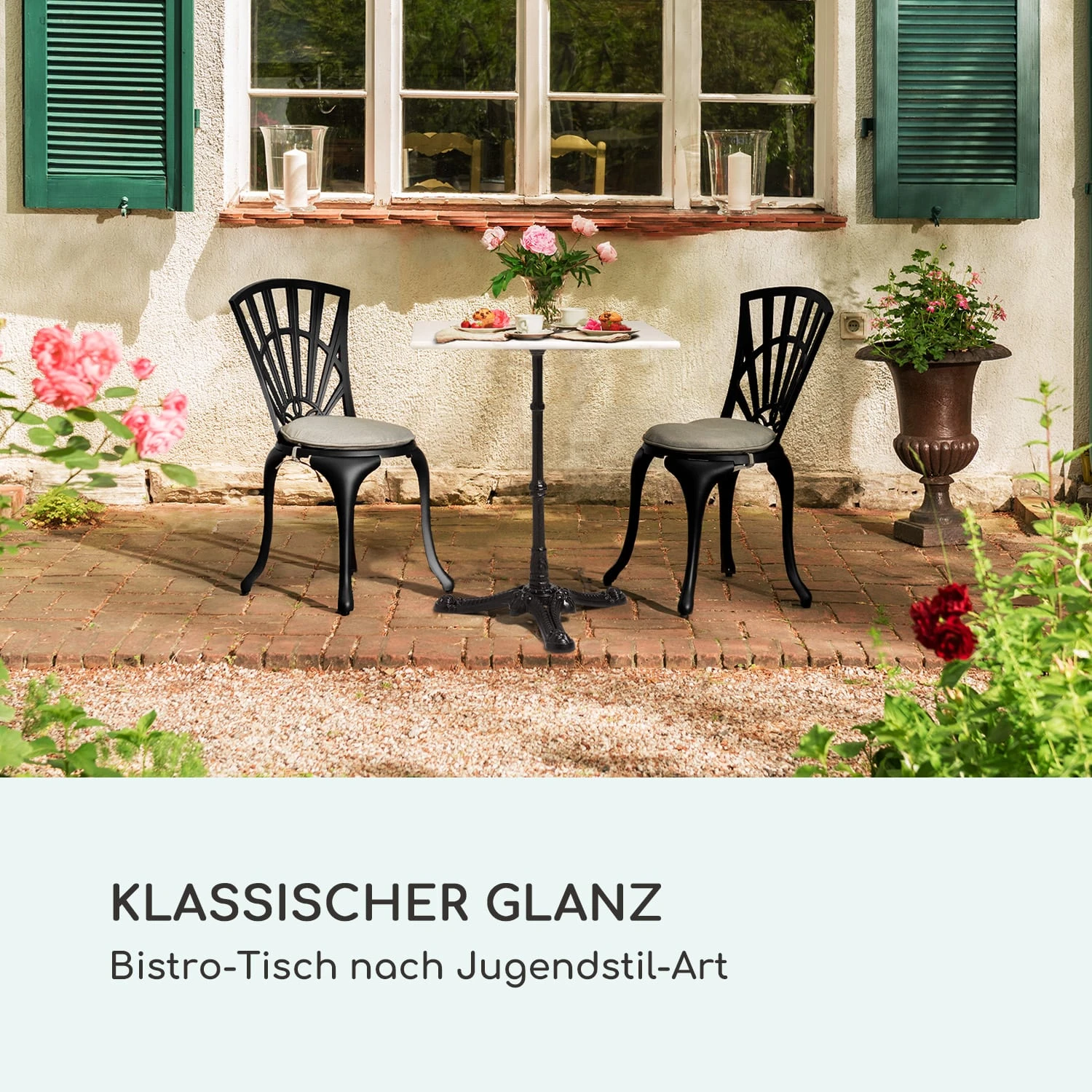 Patras Onyx Bistro-Tisch Mit Jugendstil Marmor 60 X 60 Cm Höhe: 72 Cm Dreibein 2 Patras Onyx Bistro-Tisch Mit Jugendstil Marmor 60 X 60 Cm Höhe: 72 Cm Dreibein – Bild 2