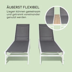 Pompei Sonnenliege Lounger 2 Pers. Aluminium Abstellfläche -Einrichtungsgeschäft 10035986 de 0003 logo
