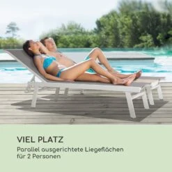 Pompei Sonnenliege Lounger 2 Pers. Aluminium Abstellfläche -Einrichtungsgeschäft 10035986 de 0004 logo