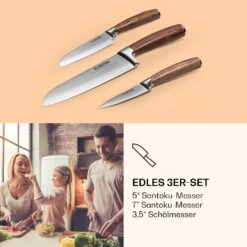 Kishiko Messerset Damaszener-Stahl 3-teilig Extra Scharf Rosenholz -Einrichtungsgeschäft 10036060 de 0003 logo