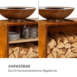 Savage 2.0 Wide Feuerschale Grill Bambus-Schneidebrett Wetterschutz -Einrichtungsgeschäft 10036089 de 0004 logo