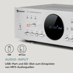AMP-218 BT Digital-Surround-Verstärker 5.1 2x120W 3x50W RMS BT 2xMikro -Einrichtungsgeschäft 10036138 de 0005 logo