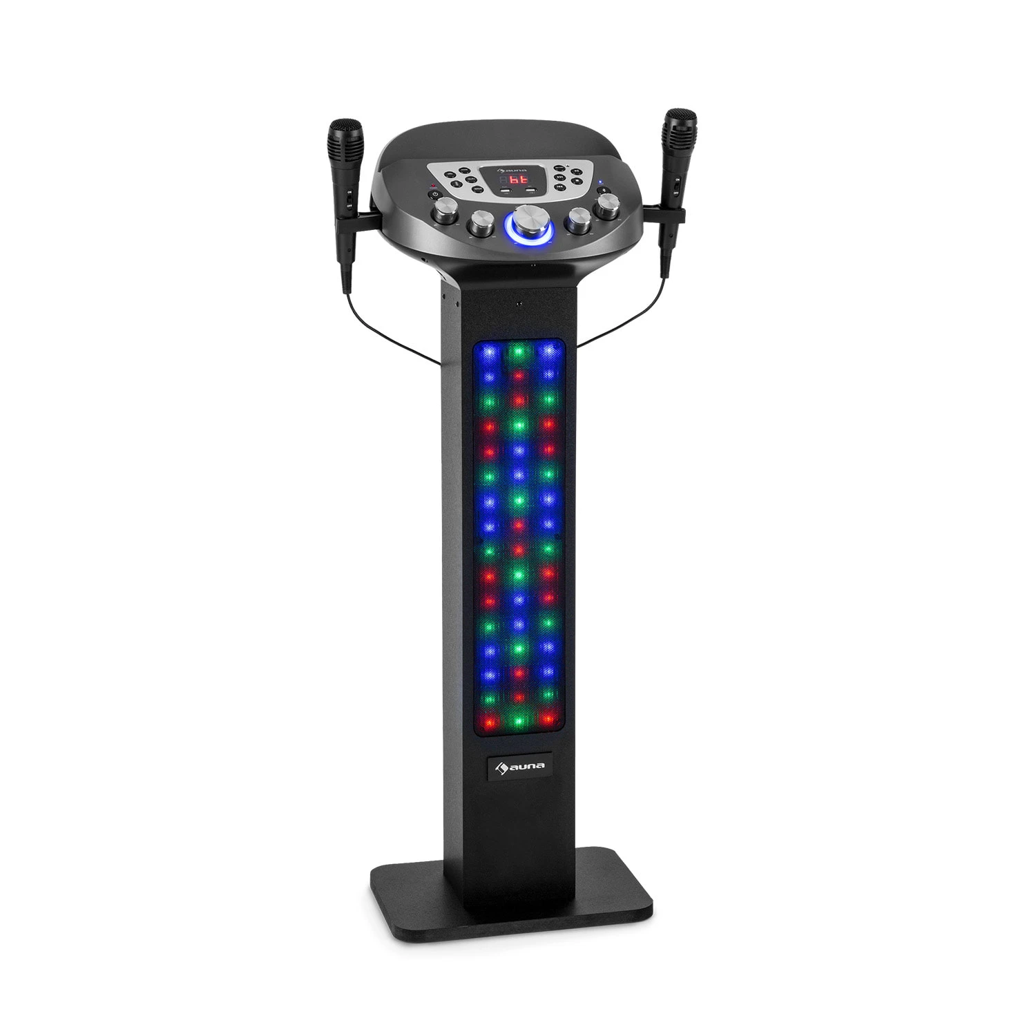 KaraBig LightUp MKII Karaokeanlage BT 2xMikro Multicolor 2xUSB 40W RMS 480W Peak 1 KaraBig LightUp MKII Karaokeanlage BT 2xMikro Multicolor 2xUSB 40W RMS 480W Peak