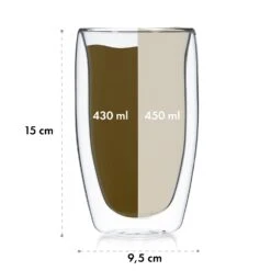 Carajillo Doppelwandige Thermogläser 450ml Handgemacht Borosilikatglas -Einrichtungsgeschäft 10036367 yy 0007 logo