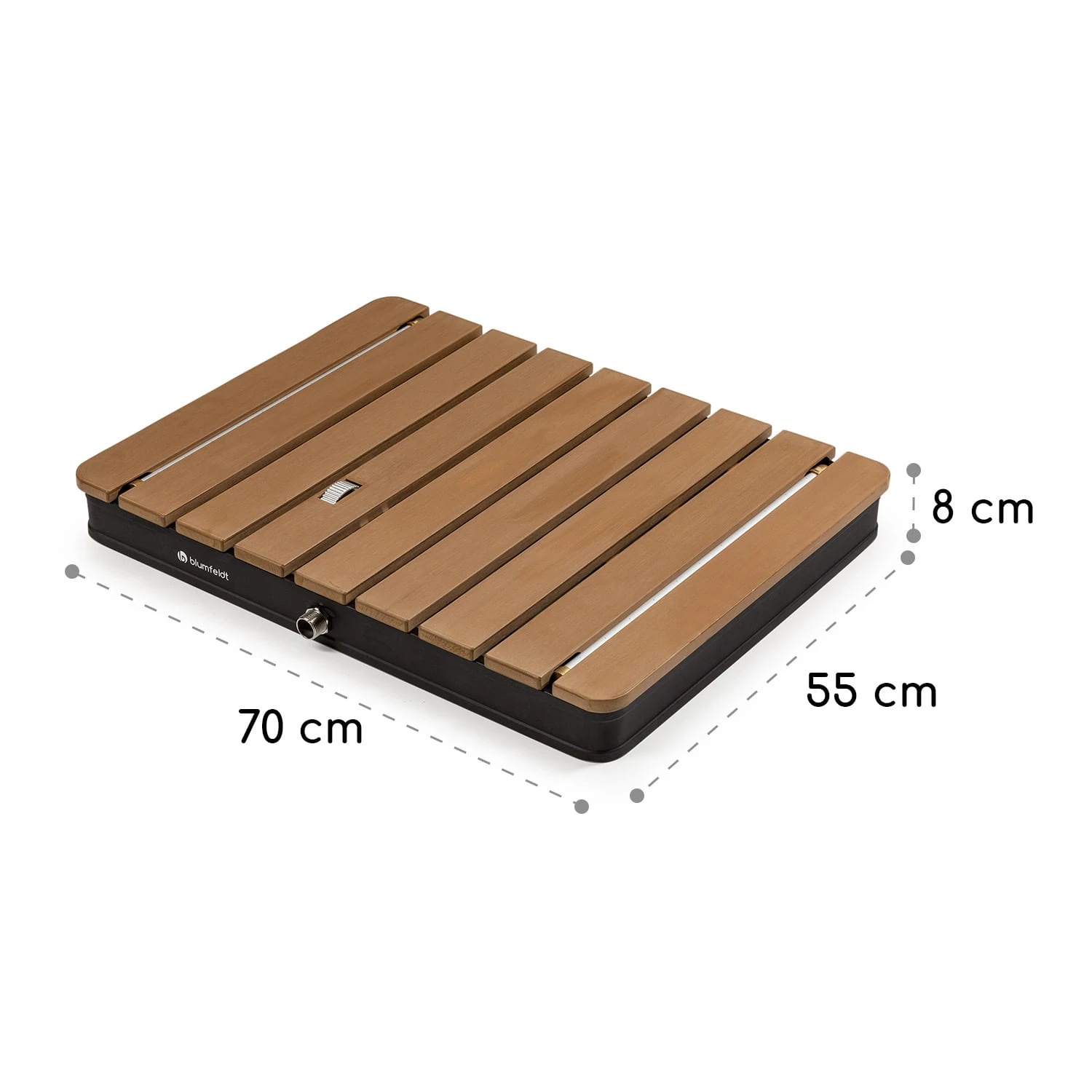 Sumatra Breeze Square Gartendusche WPC Aluminium 70x55cm Eckig 7 Sumatra Breeze Square Gartendusche WPC Aluminium 70x55cm Eckig – Bild 7