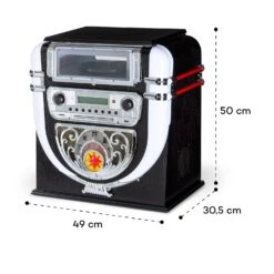 Graceland Mini Jukebox CD-Player Plattenspieler DAB+/FM-Radio LED -Einrichtungsgeschäft 10036452 yy 0009 logo