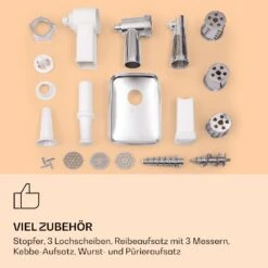 Mighty Mince Elektrischer Fleischwolf 500 - 1361 Watt 3 Lochscheiben 14 Mighty Mince Elektrischer Fleischwolf 500 - 1361 Watt 3 Lochscheiben -Einrichtungsgeschäft 10036478 de 0007 logo