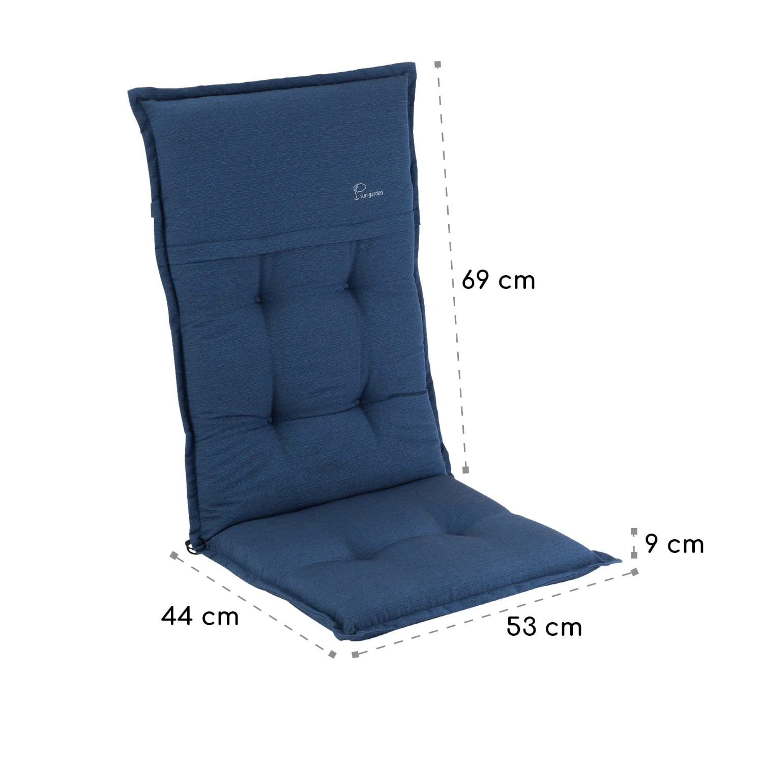 Coburg Polsterauflage Sesselauflage Gartenstuhl Polyester 53x117x9cm 5 Coburg Polsterauflage Sesselauflage Gartenstuhl Polyester 53x117x9cm – Bild 5