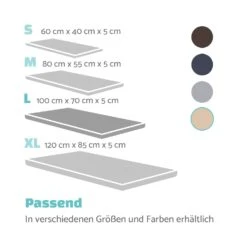 Luna Hundebett Waschbar Orthopädisch Rutschfest Memory-Schaum Größe L -Einrichtungsgeschäft 10037535 de 0007 logo