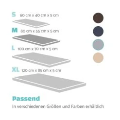 Luna Hundebett Waschbar Orthopädisch Rutschfest Memory-Schaum Größe M -Einrichtungsgeschäft 10037538 de 0007 logo