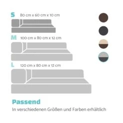 Odin Hundesofa Hundematte | Waschbar | Orthopädisch | Rutschfest | Atmungsaktiv | Memory-Schaum | Größe S (80 X 10 X 60 Cm) -Einrichtungsgeschäft 10037601 de 0007 logo