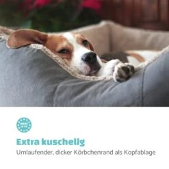 Emma Hundebett Hundekorb | Waschbar | Rutschfest | Atmungsaktiv | Wendematratze | Kissen | Größe S (67 X 20 X 59 Cm) -Einrichtungsgeschäft 10037607 de 0004 logo