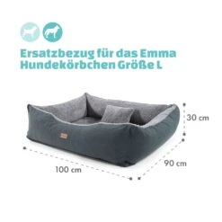 Emma Hundebett Ersatzbezug Waschbar Rutschfest Atmungsaktiv Größe L -Einrichtungsgeschäft 10037665 de 0004 logo