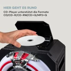 Arizona Sing Jukebox BT USB MP3 CD-Player Kabelmikrofon -Einrichtungsgeschäft 10037817 de 0005 logo