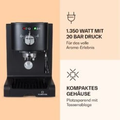 Passionata 20 Espressomaschine 20 Bar 6 Tassen 1,25 Liter Milchschaum 9 Passionata 20 Espressomaschine 20 Bar 6 Tassen 1,25 Liter Milchschaum -Einrichtungsgeschäft 10037855 de 0003 logo