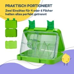 Schmatzfatz Junior Lunchbox 6 Fächer 21,3 X 15 X 4,5 Cm (BxHxT) -Einrichtungsgeschäft 10037941 de 0004 usp