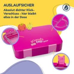 Schmatzfatz Junior Lunchbox 6 Fächer 21,3 X 15 X 4,5 Cm (BxHxT) -Einrichtungsgeschäft 10037942 de 0003 usp