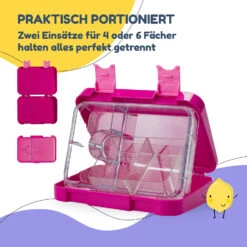 Schmatzfatz Junior Lunchbox 6 Fächer 21,3 X 15 X 4,5 Cm (BxHxT) -Einrichtungsgeschäft 10037942 de 0004 usp