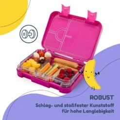 Schmatzfatz Junior Lunchbox 6 Fächer 21,3 X 15 X 4,5 Cm (BxHxT) -Einrichtungsgeschäft 10037942 de 0006 usp