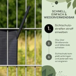 Sichtschutzstreifen-Clips Zubehör PVC 10er-Pack -Einrichtungsgeschäft 10037988 de 0003 usp
