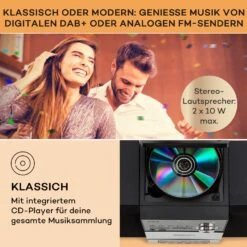 MC-40 DAB Stereoanlage UKW/DAB+ Bluetooth CD Kassette USB Fernbedienung -Einrichtungsgeschäft 10038001 de 0003 usp