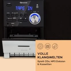 MC-40 DAB Stereoanlage UKW/DAB+ Bluetooth CD Kassette USB Fernbedienung -Einrichtungsgeschäft 10038001 de 0005 usp