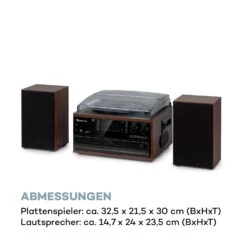 Oakland DAB Plus Retro-Stereoanlage DAB+/FM BT-Funktion Vinyl CD Kassette Inkl. Lautsprechern -Einrichtungsgeschäft 10038002 de 0008 logo