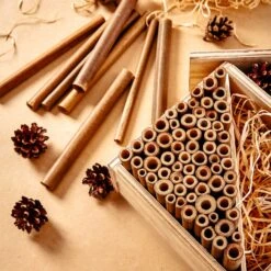 Bambusröhrchen 70 Stück Je 10 Cm Länge Holzfarben -Einrichtungsgeschäft 10038136 yy 0003 logo