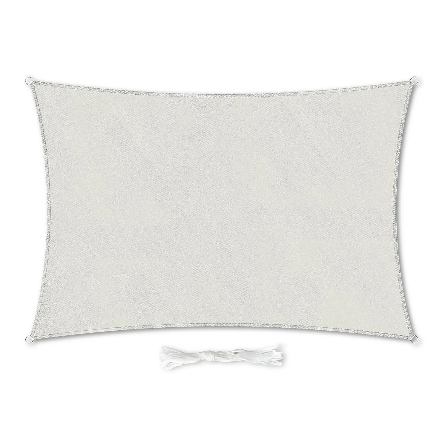 Rechteckiges Sonnensegel 2x3 M Mit Befestigungsringen Polyester Luftdurchlässig 1 Rechteckiges Sonnensegel 2x3 M Mit Befestigungsringen Polyester Luftdurchlässig