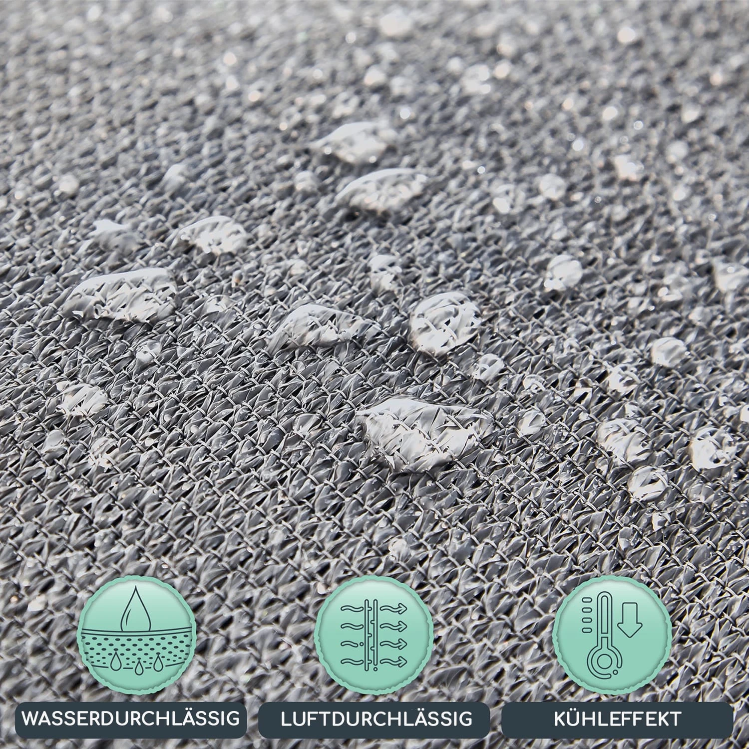 Rechteckiges Sonnensegel 5x7 M Mit Befestigungsringen Polyester Luftdurchlässig 3 Rechteckiges Sonnensegel 5x7 M Mit Befestigungsringen Polyester Luftdurchlässig – Bild 3