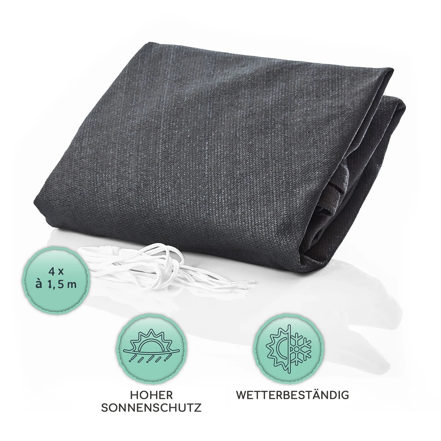 Rechteckiges Sonnensegel 2 X 3 M Polyester Luftdurchlässig 5 Rechteckiges Sonnensegel 2 X 3 M Polyester Luftdurchlässig – Bild 5