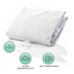 Dreieckiges Sonnensegel 3x3x3 M Polyester Luftdurchlässig -Einrichtungsgeschäft 10038200 de 0005 logo