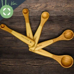 Messlöffel-Set Back- Und Kochbesteck Ideales Abmessen 5er-Set Bambus 10 Messlöffel-Set Back- Und Kochbesteck Ideales Abmessen 5er-Set Bambus -Einrichtungsgeschäft 10038313 yy 0004 logo