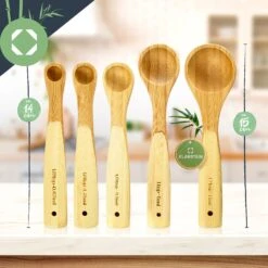 Messlöffel-Set Back- Und Kochbesteck Ideales Abmessen 5er-Set Bambus 13 Messlöffel-Set Back- Und Kochbesteck Ideales Abmessen 5er-Set Bambus -Einrichtungsgeschäft 10038313 yy 0007 logo