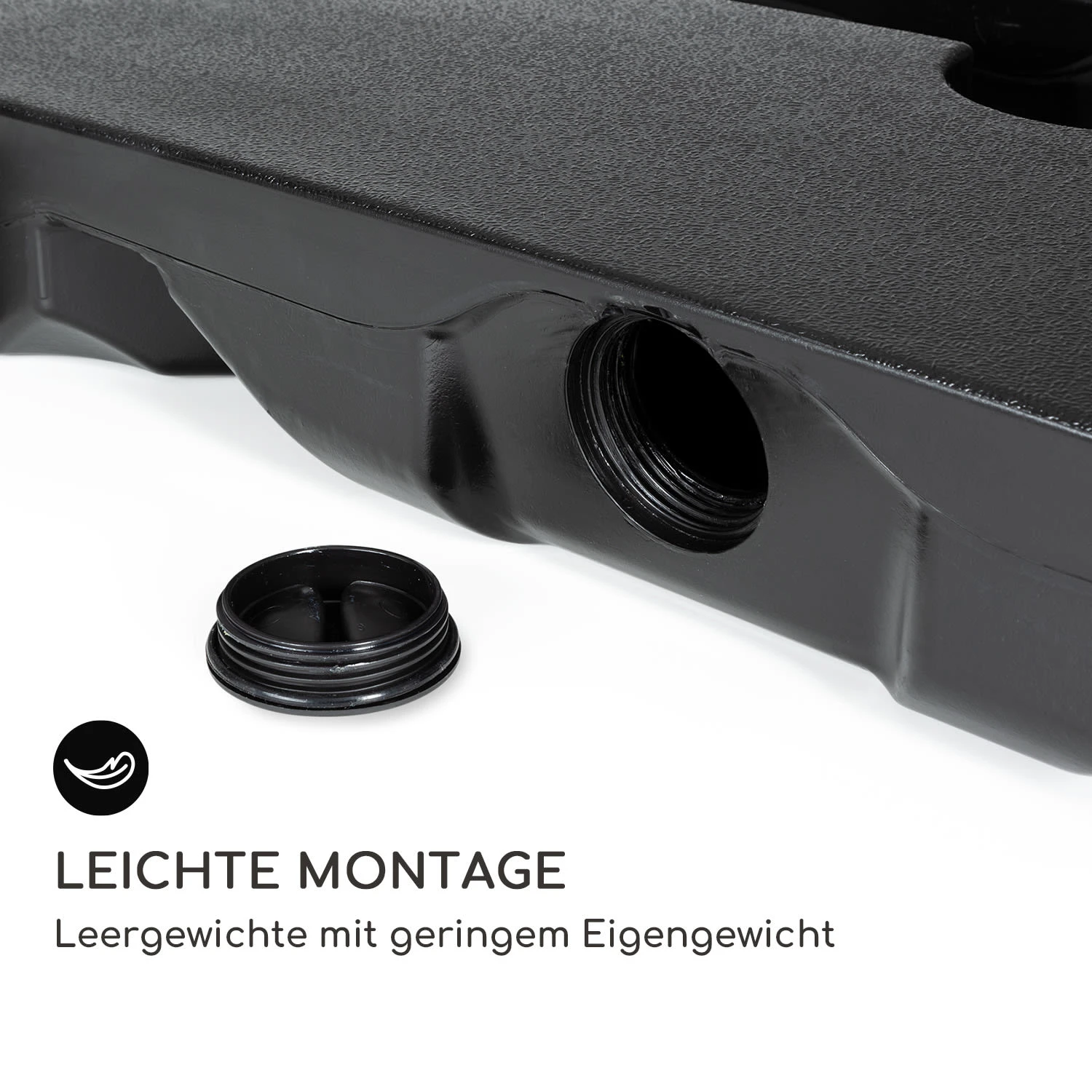 Saint-Tropez Schirmfuß Befüllbar 4 Leergewichte Für Bodenkreuz 4 Saint-Tropez Schirmfuß Befüllbar 4 Leergewichte Für Bodenkreuz – Bild 4